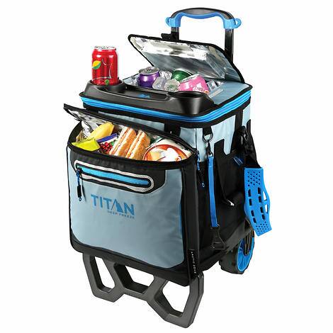 Titan Deep Freeze 60-can High Performance Rolling Cooler