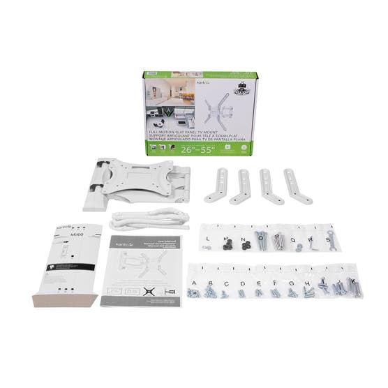 Kanto - Articulating wall mount for 26 to 55 inch TVs