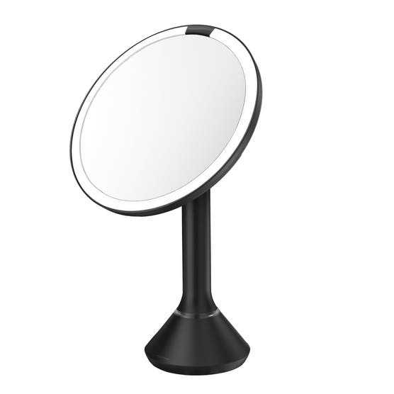 simplehuman 8” Round LED Sensor Mirror with 5x and 10x Magnification