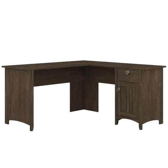 Bush Furniture Salinas L-shape Desk with Storage