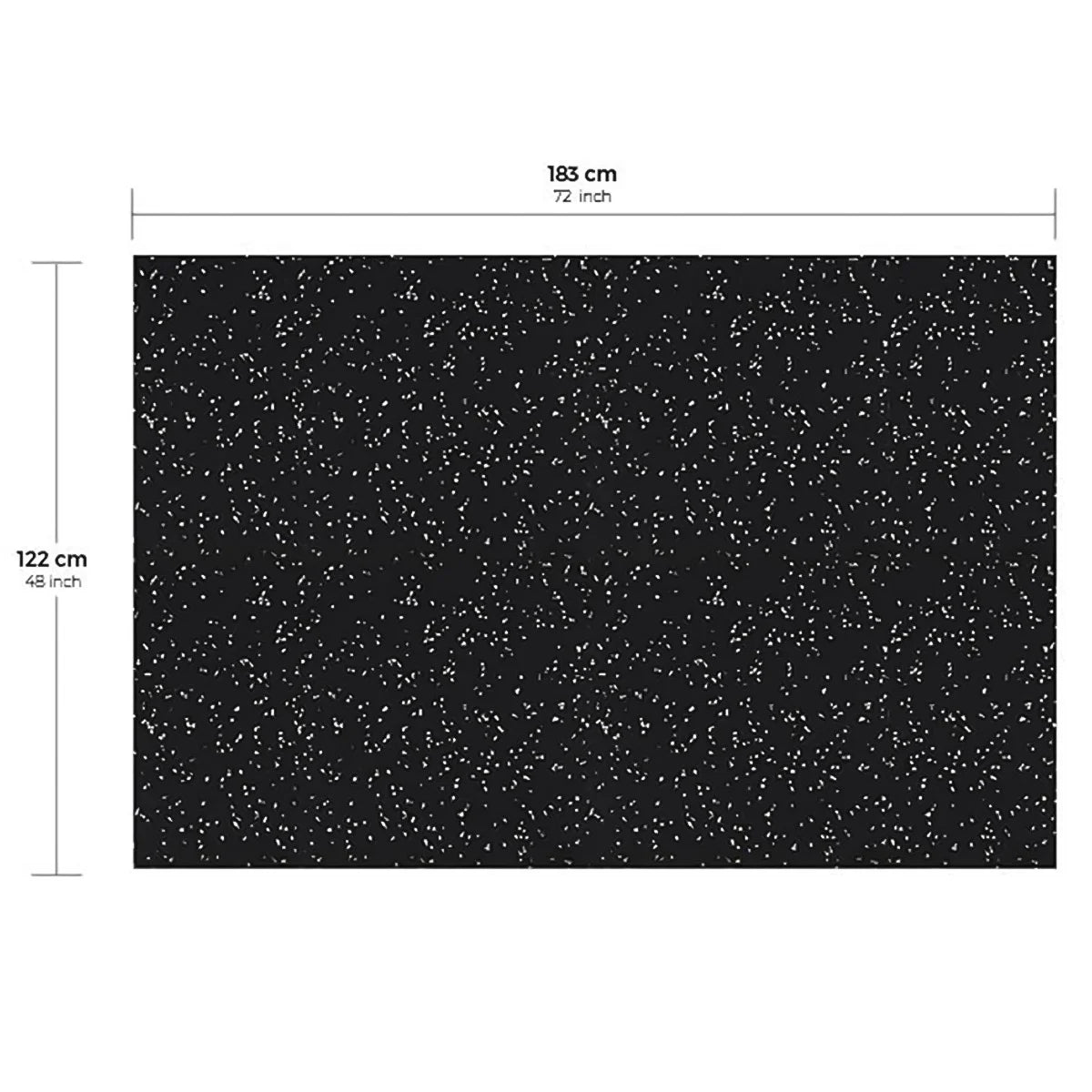 Traction 1.22 m × 1.83 m (4 ft. × 6 ft.) 8mm Vulcanized Recycled Rubber Performance Mat