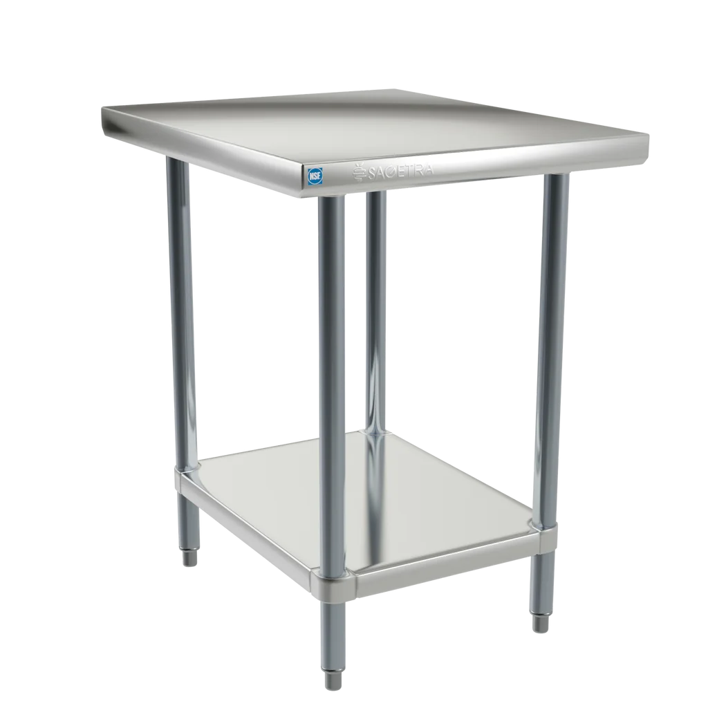 Sagetra Stainless Steel Worktable 30 in. × 24 in. × 34 in.