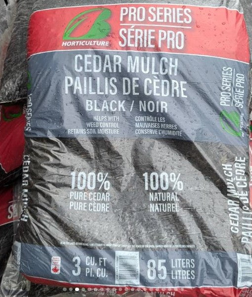 HORTICULTURE BLACK CEDAR MULCH 3 cu ft