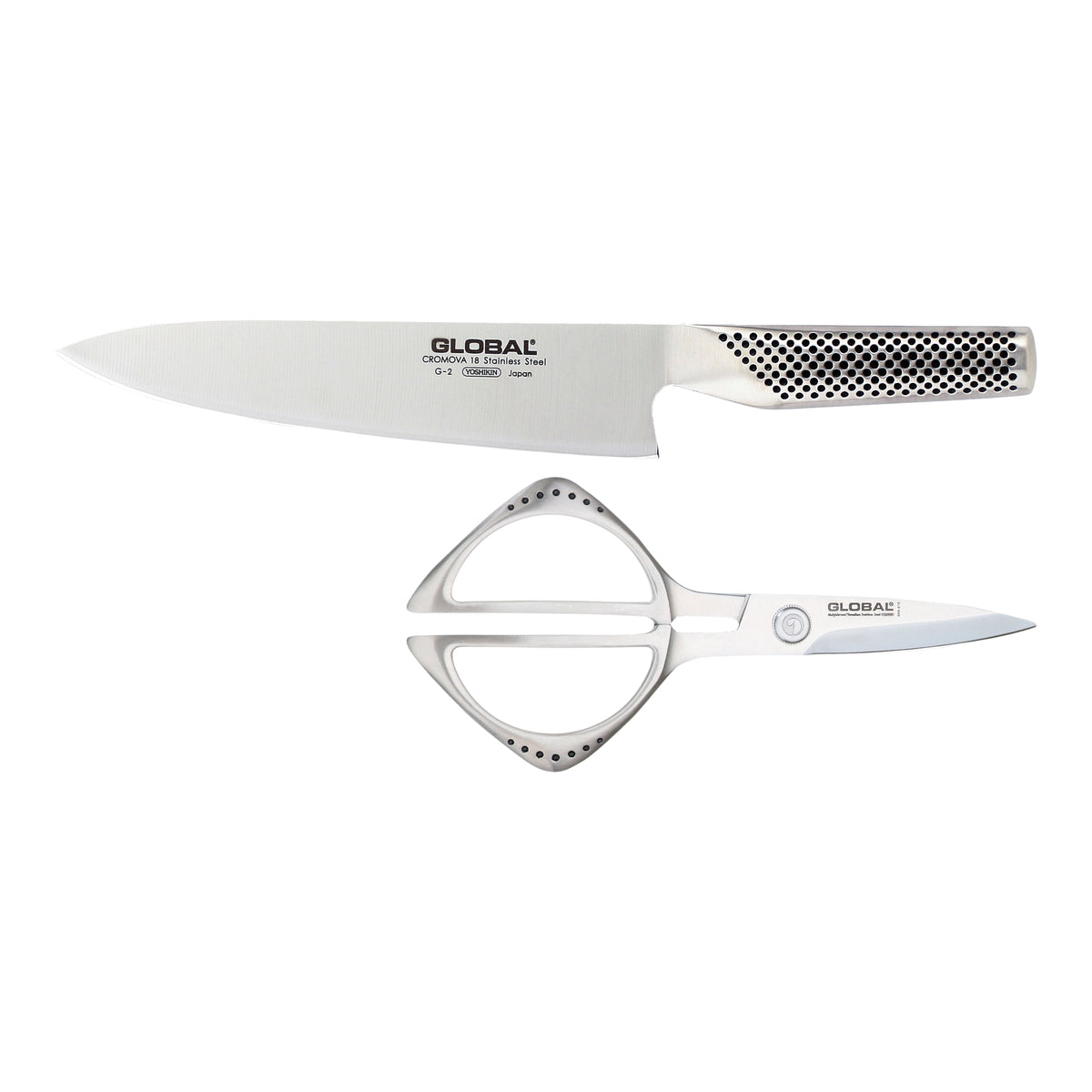 Global - Chef Knife and Kitchen Shear Set