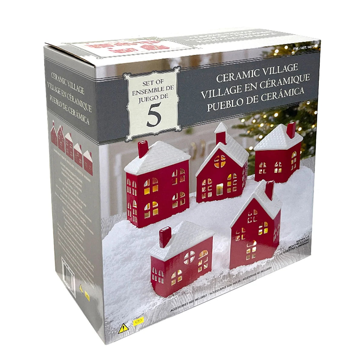 Set of five Ceramic Village