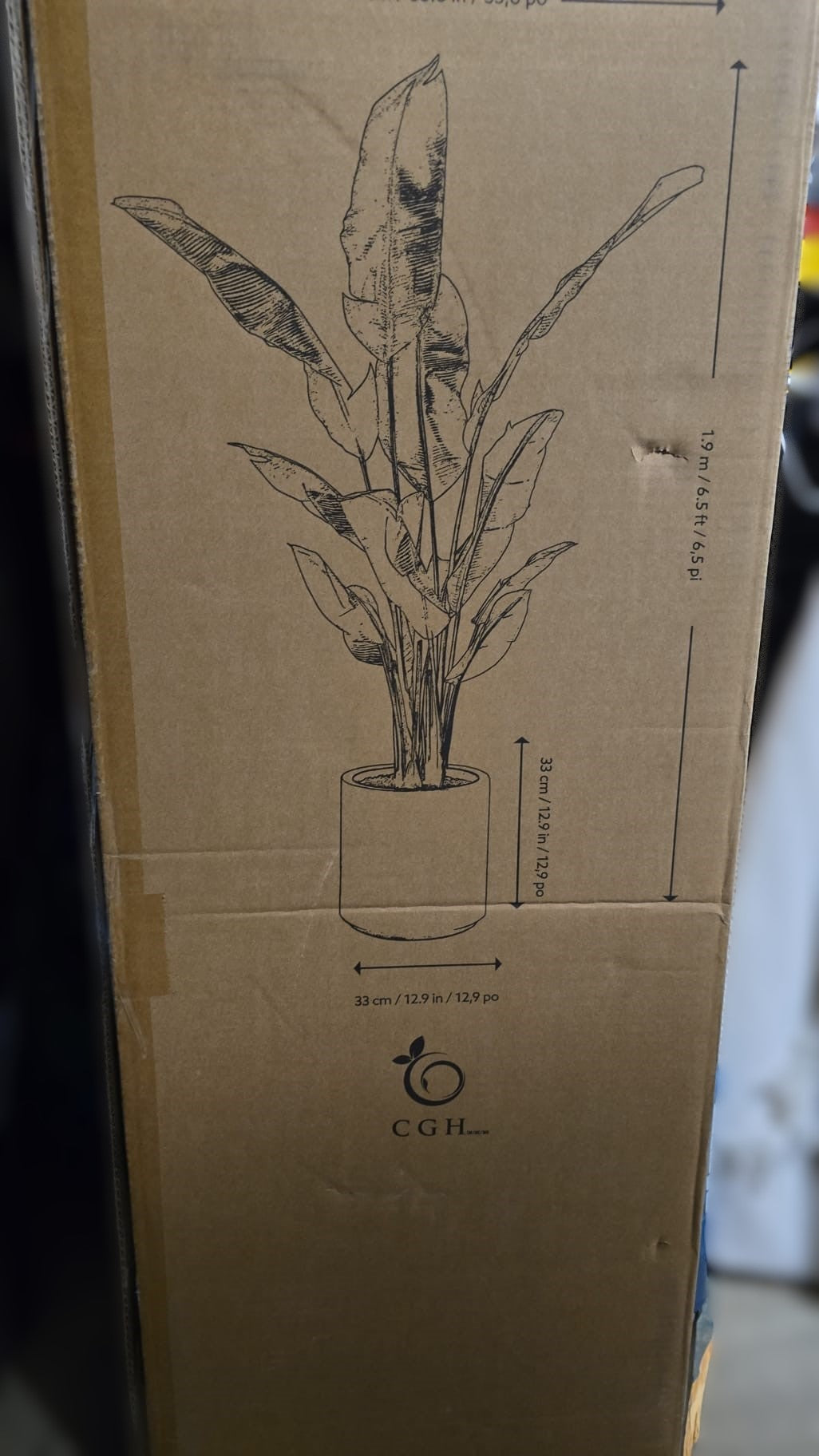 Faux Banana Leaf Tree 2 m (6.5 ft.)