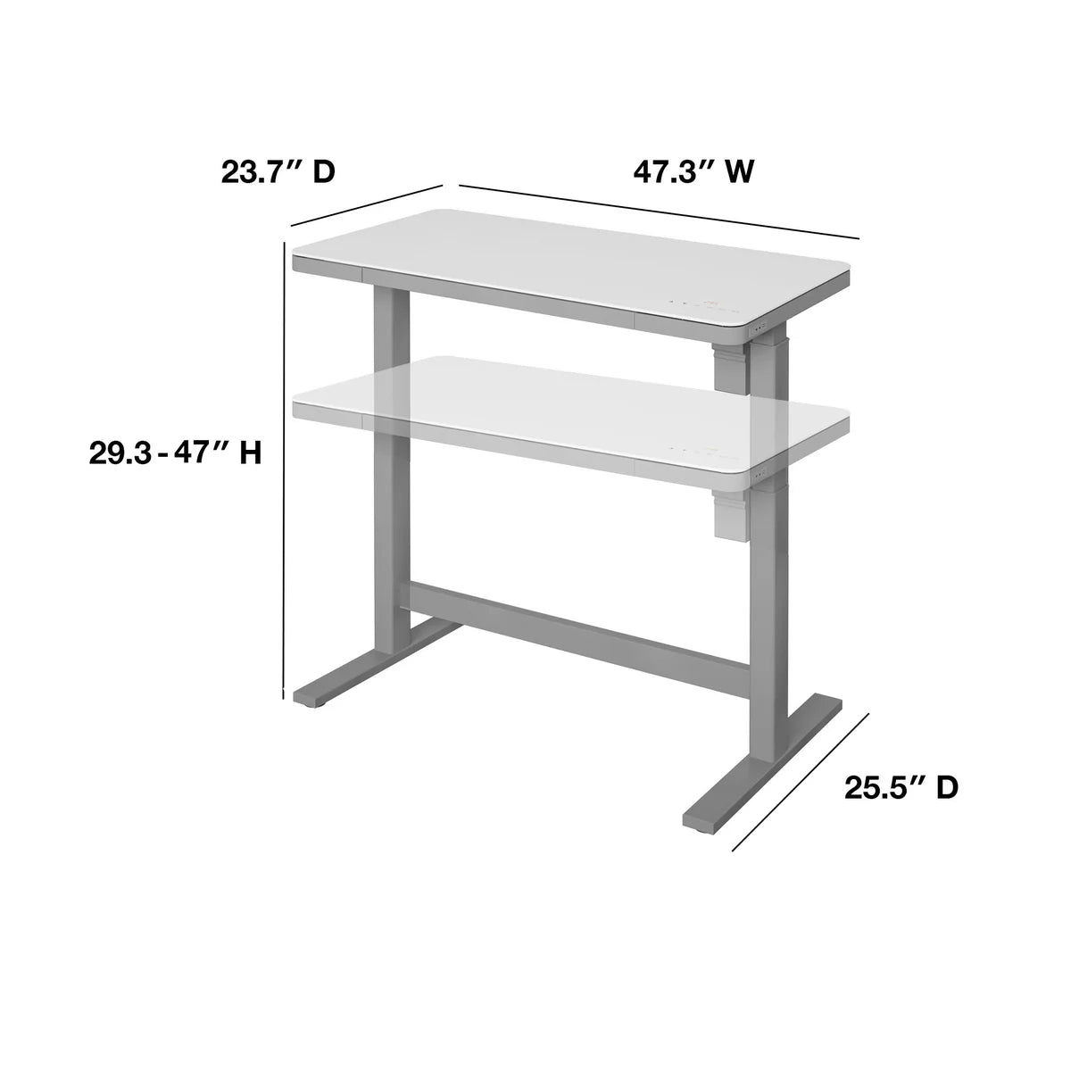 Tresanti Geller 47” Adjustable Height Desk