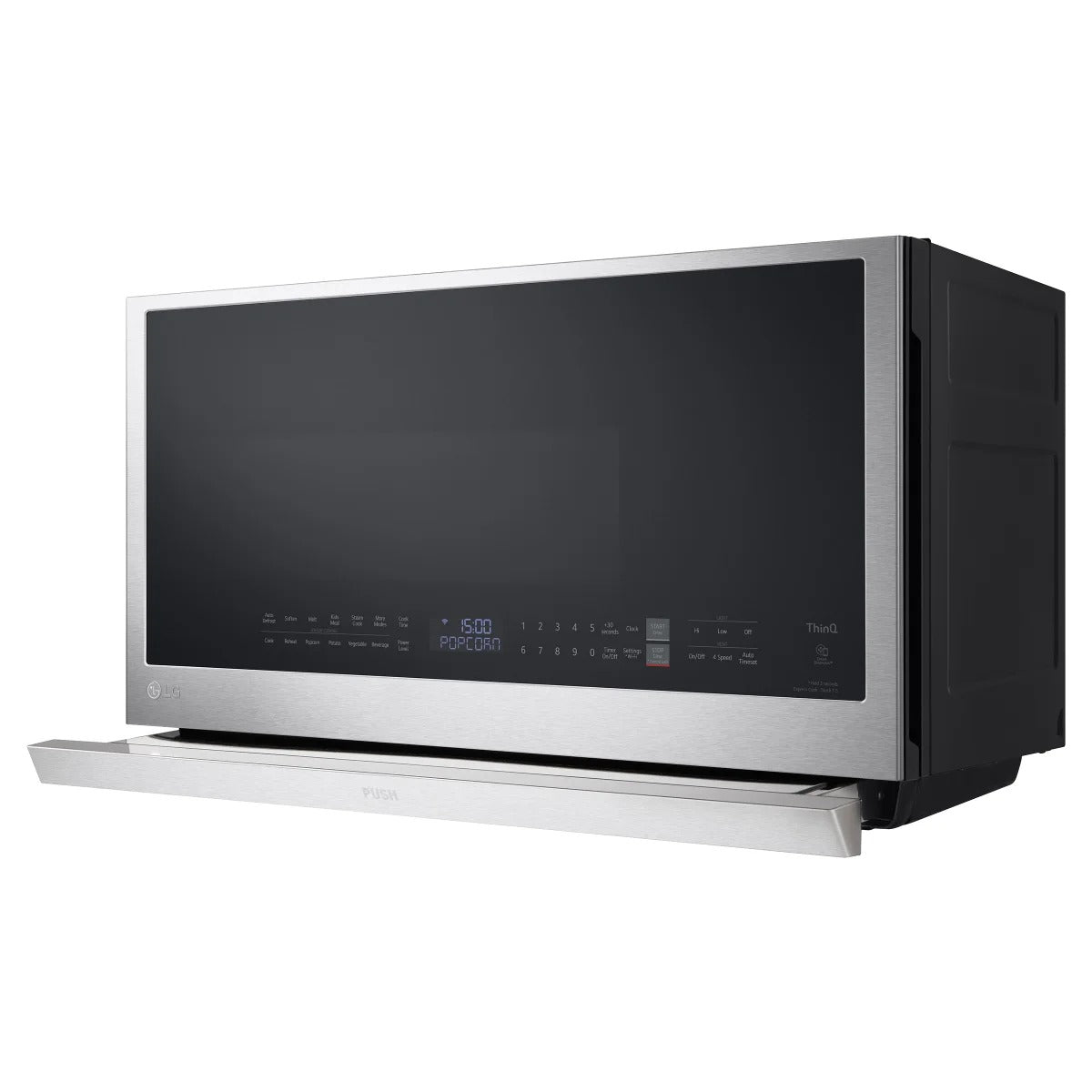 LG 2.1 cu. ft. Smudge Resistant Stainless Steel Over-the-Range Microwave with ExtendaVent