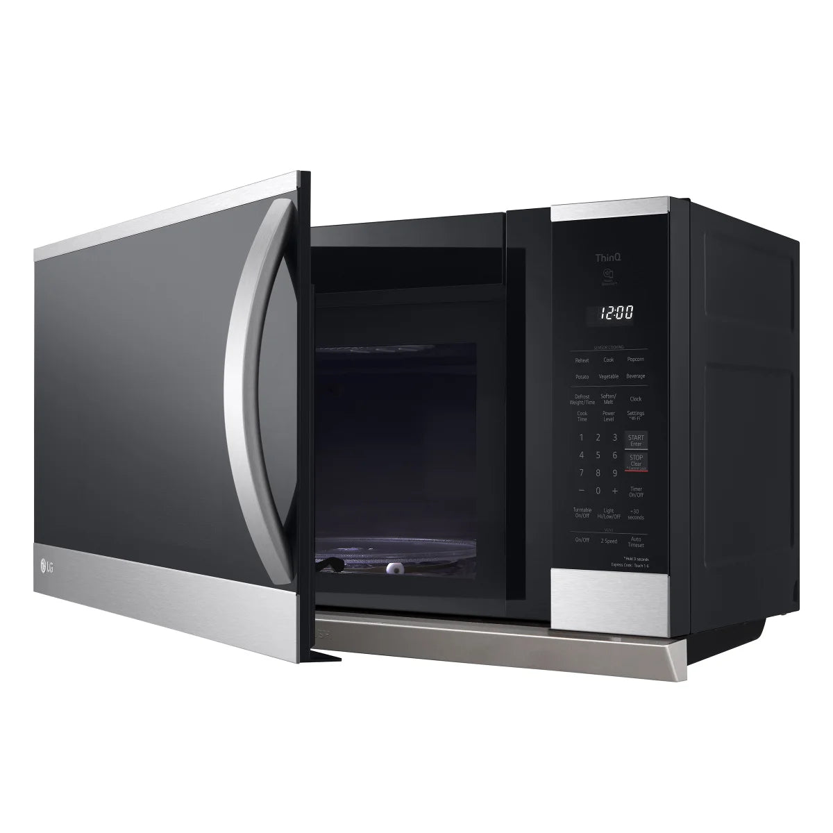 LG 2.1 cu. ft. Smudge Resistant Stainless Steel Over-the-Range Microwave with EasyClean® and ExtendaVent™