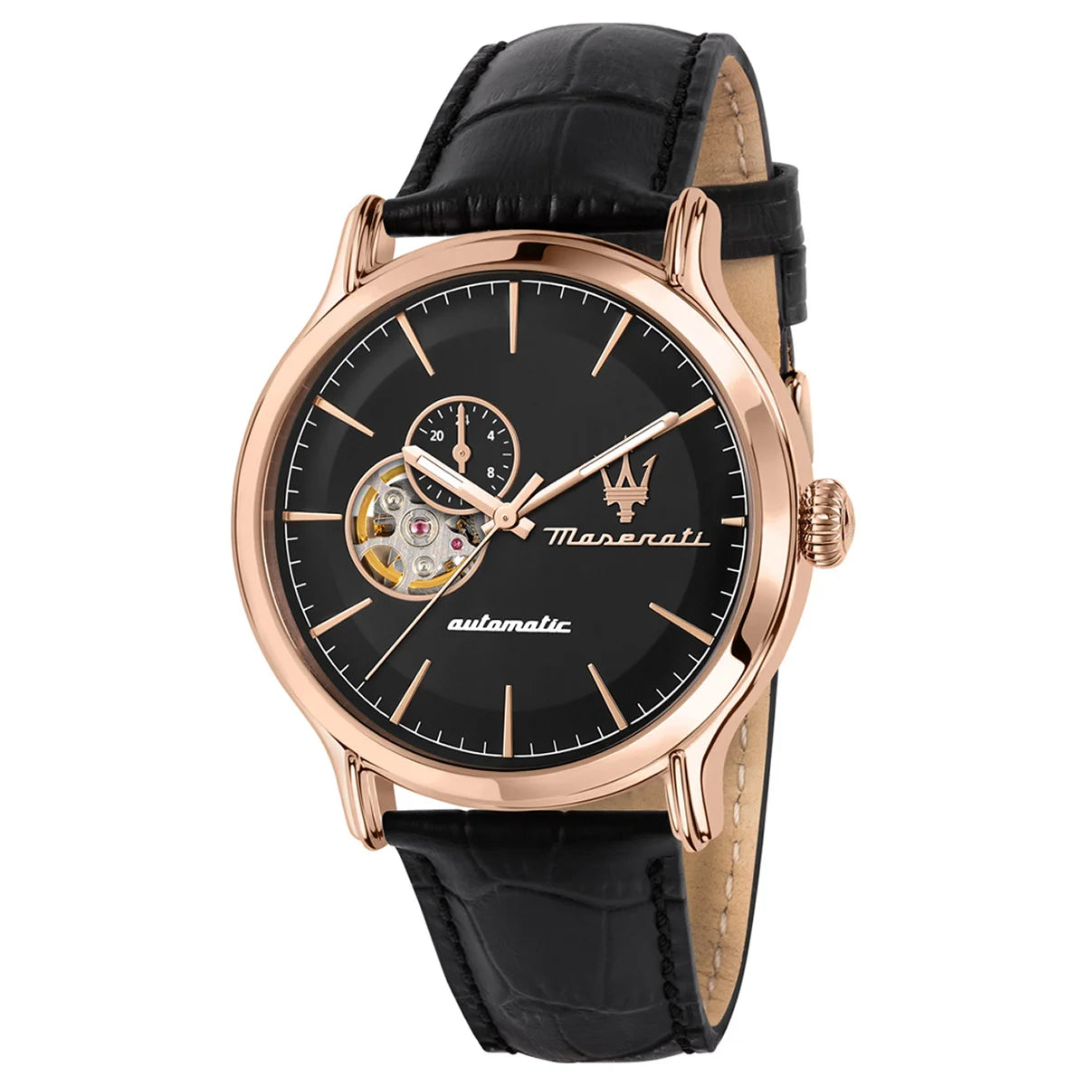 Maserati Rose Gold-tone Stainless Steel Open Heart Men's Watch