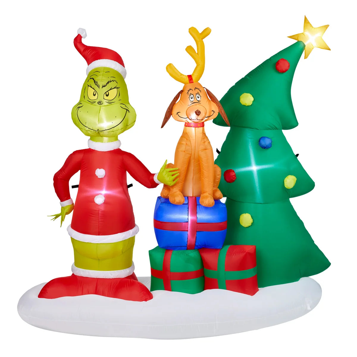 Giant Inflatable Grinch and Max 2.1 m (6.8 ft.)