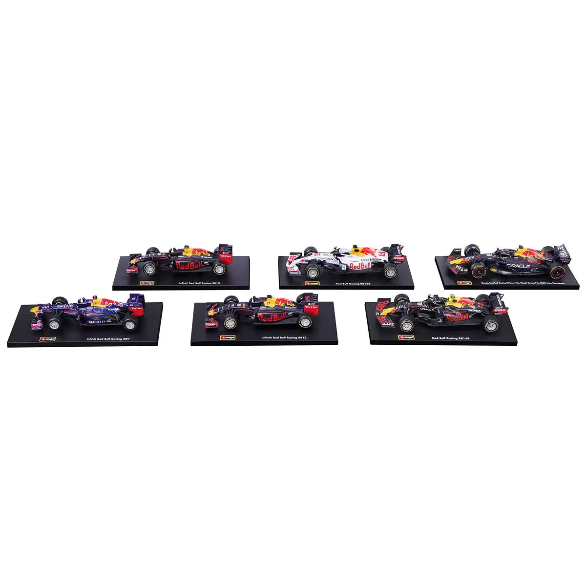 BURAGO Formula 1 Red Bull - 1:43 Die Cast (6-pack)