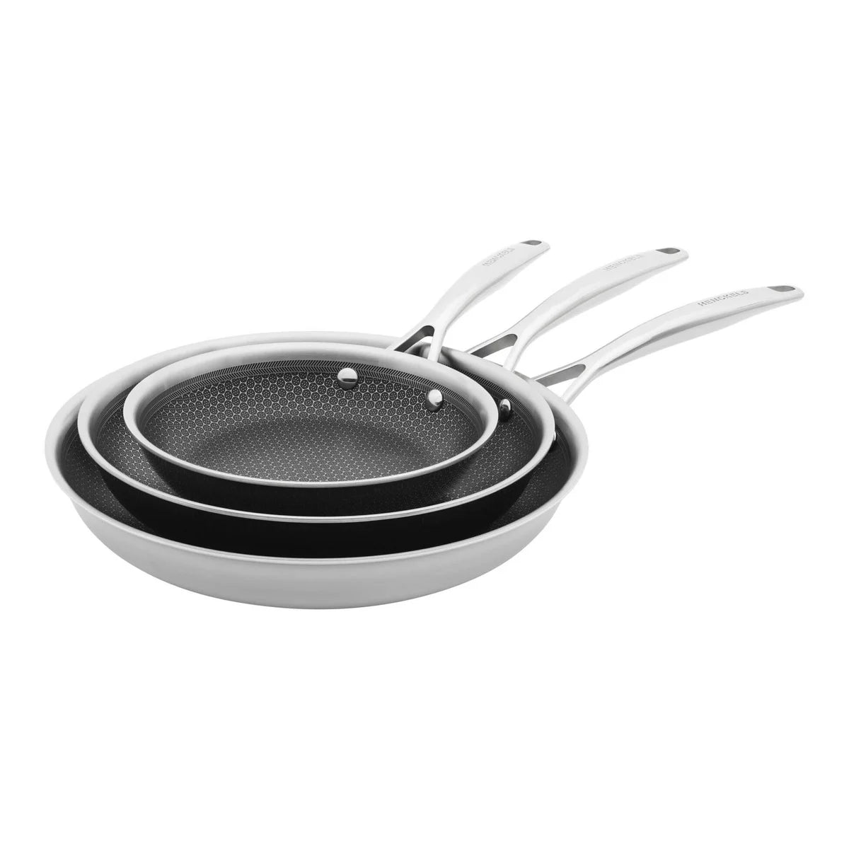 Henckels Paradigm Stainless Steel Skillet Set, 3-piece