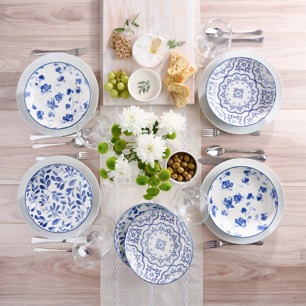 Trudeau Porcelain Dinner Bowls, 6-piece - Main Image