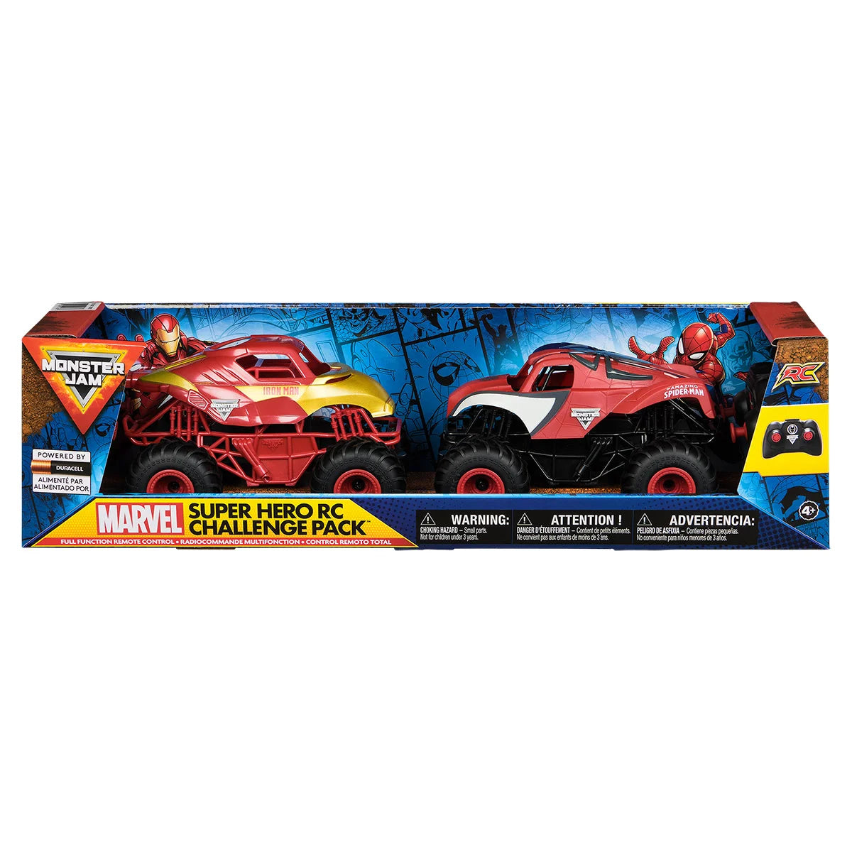 Monster Jam Super Hero RC Challenge Pack