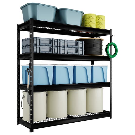 Atlas 4-Tier Heavy Duty Industrial/Garage Shelving
