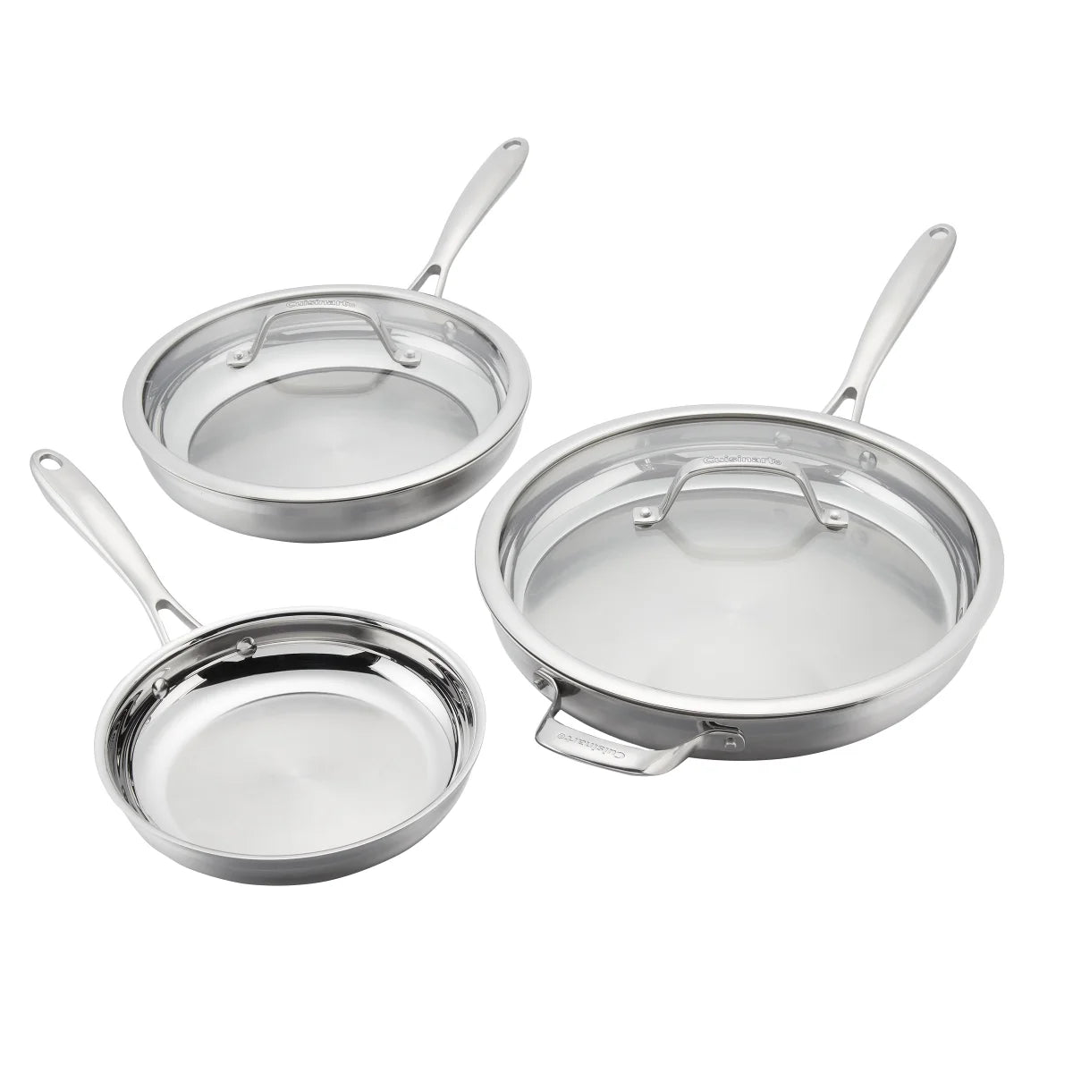 Cuisinart Tri-Ply Clad Stainless Steel 5-piece Skillet Set