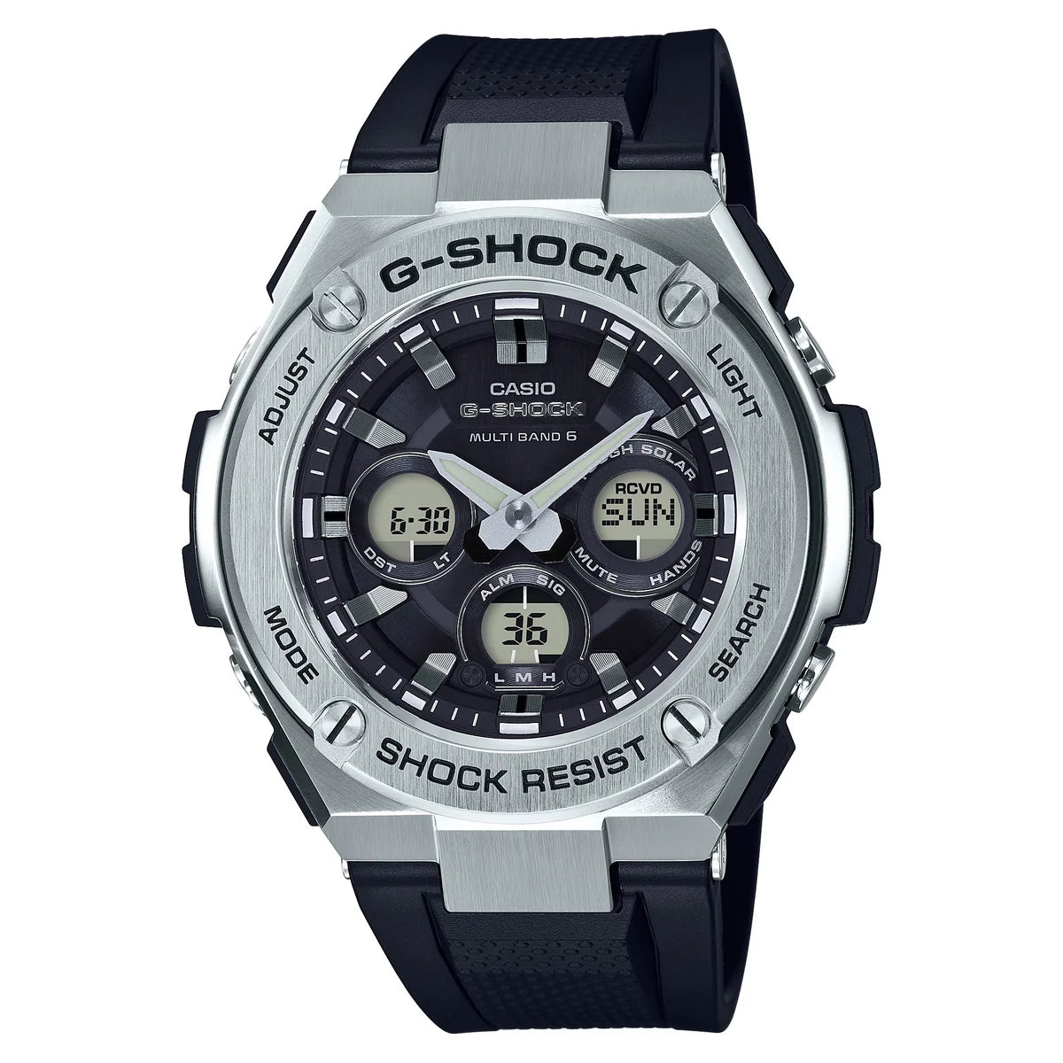 Casio Men's G-SHOCK G-Steel Black Dial Silver-tone Case Men's Watch