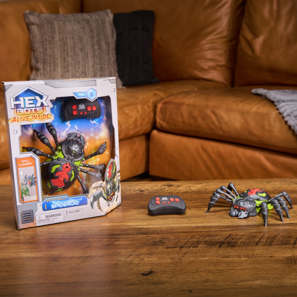 HEX BOTS Wall Crawler Remote Control Spider Toy