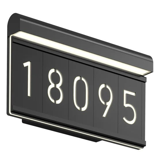 Artika Bowen Outdoor LED Address Light, Black