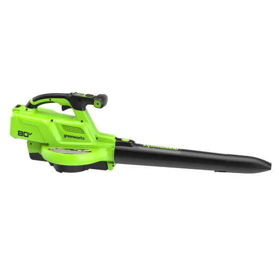 Greenworks 80V 3-in-1 620 CFM 270 MPH Blower Vacuum, 4.0Ah Battery and 2A Charger Included
