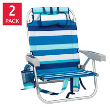RIO Backpack Beach Chair, 2 pack