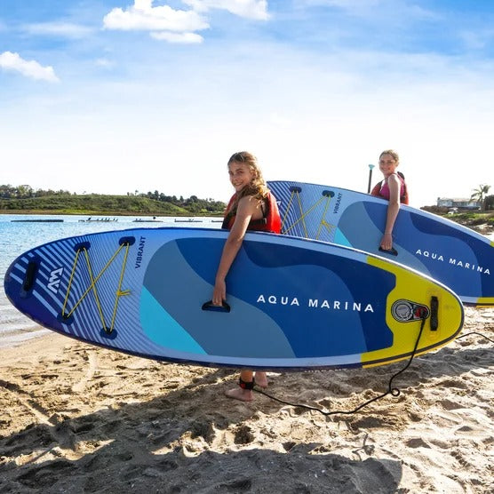 Aqua Marina - Vibrant 8-ft Youth Inflatable Stand-Up Paddle Board