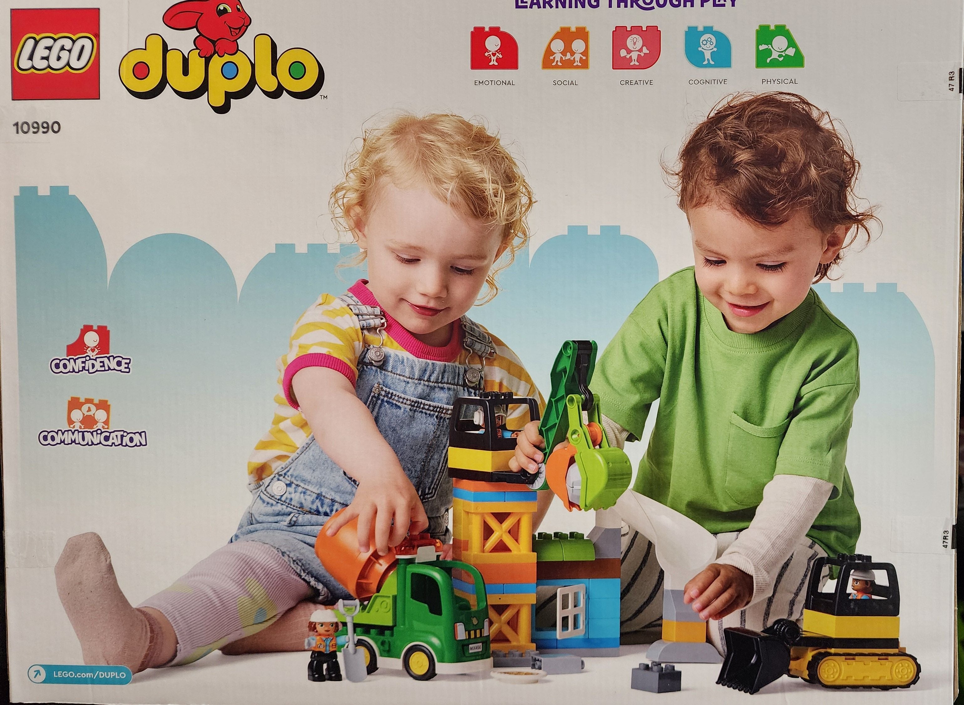 LEGO DUPLO Town Construction Site 10990 Building Toy Set (61 Pieces)