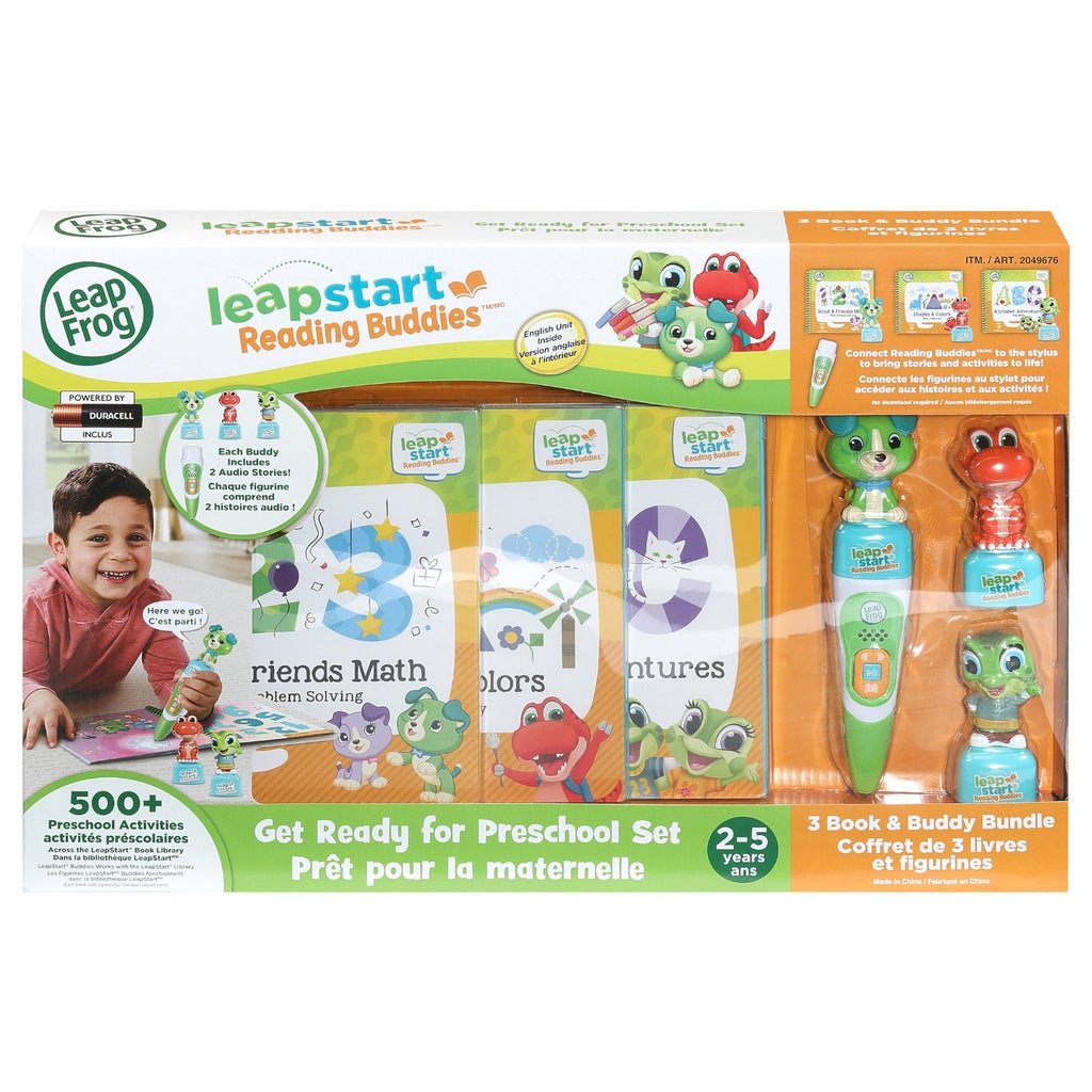 LeapStart Reading Buddies Ready for Kindergarten - 3 Book and Figure Set - English Version