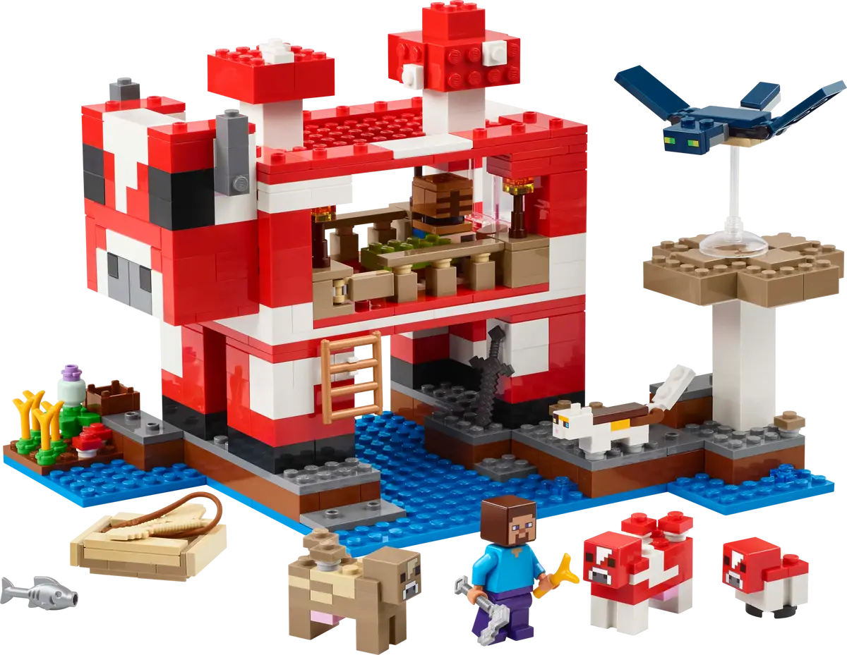 LEGO Minecraft The Mooshroom House 21270