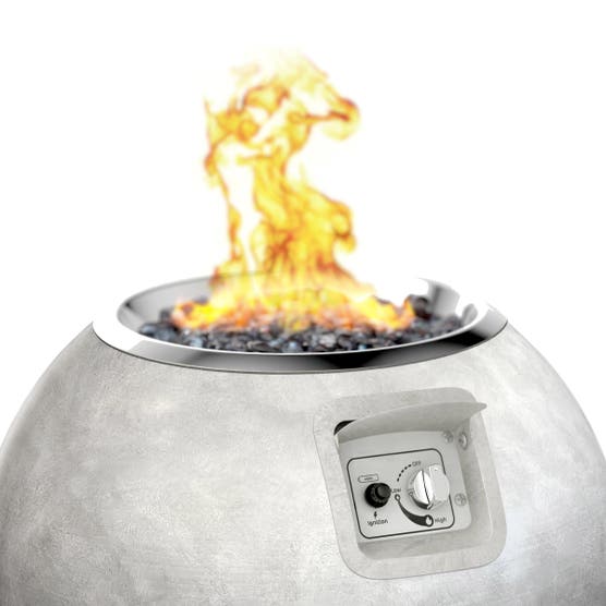Ballo Gas Series Fire Pit with Weatherproof Soft Cover
