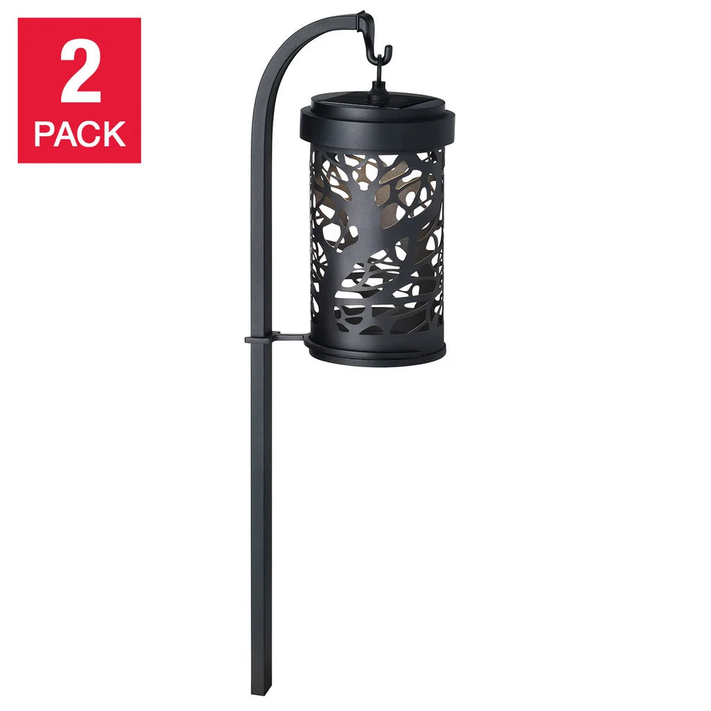GTX Solar Shepherd’s Hook Landscape Light, 2-pack