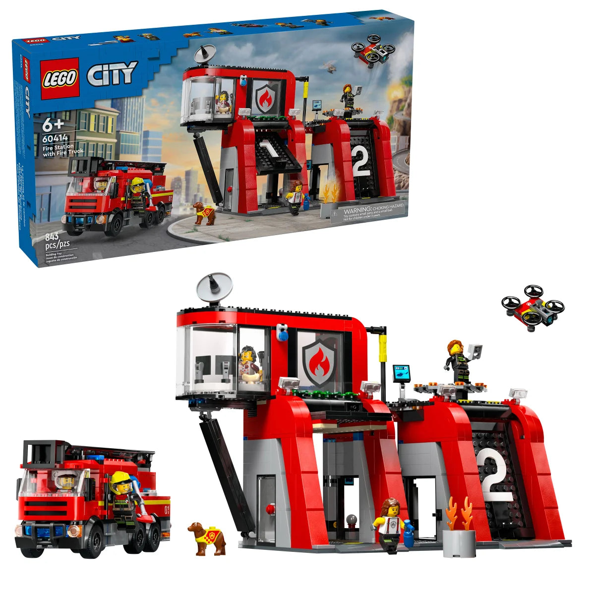 LEGO City Fire Station with Fire Truck 60414