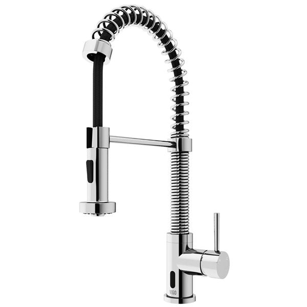 VIGO Edison Pull-Down Spray Kitchen Faucet with Touchless Sensor