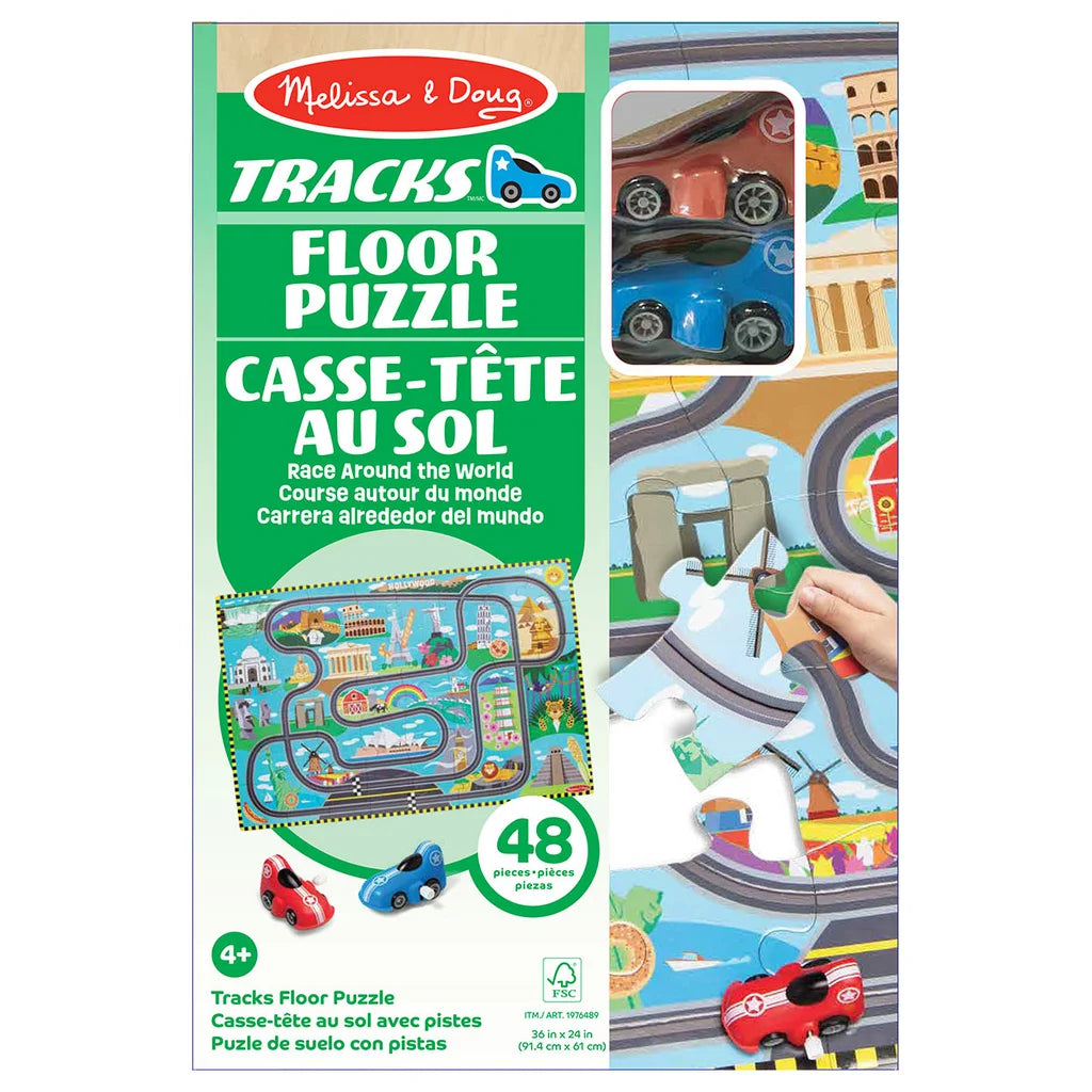 Melissa & Doug Race Floor Tracks Puzzle