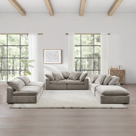 Aiden & Ivy Sereen 6-piece Fabric Sectional