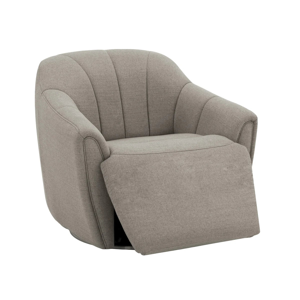 Fiona Fabric Swivel Chair with Power Footrest
