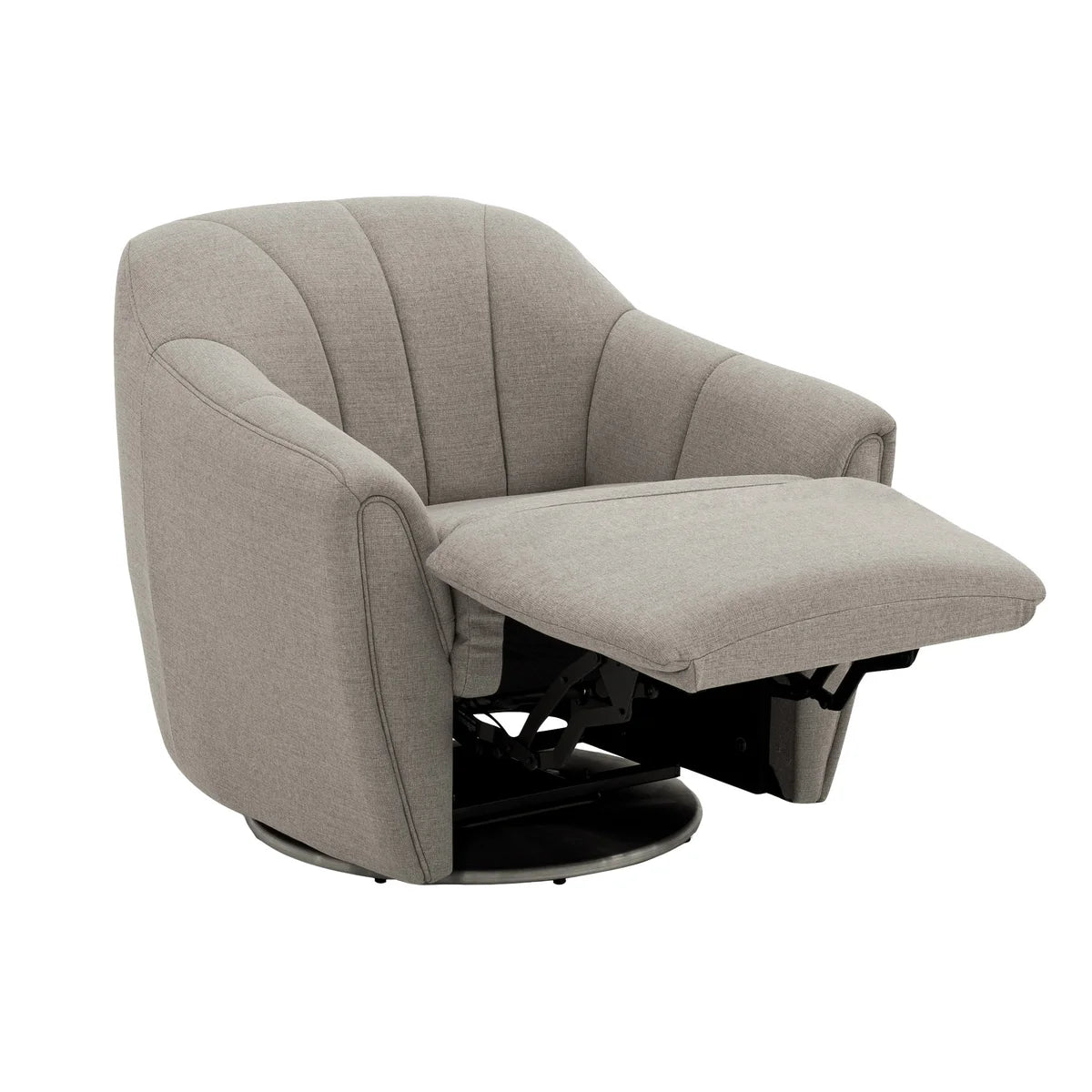 Fiona Fabric Swivel Chair with Power Footrest