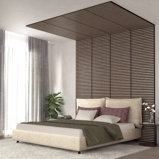 Artika - Sonolok Slatted Wall Panels (Walnut Colour)