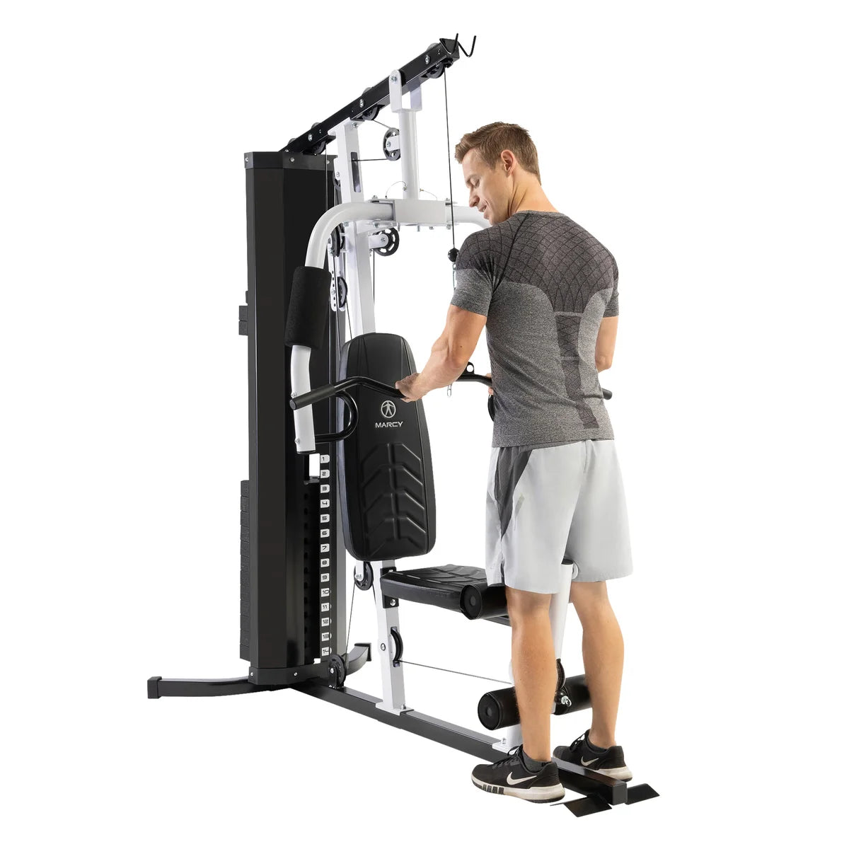 Marcy Stazione Multifunzione Home Gym MWM-4965 - Pila Pesi 68 Kg, Oltre 30 Esercizi