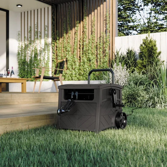 Suncast Smart Tube Hose Hideaway with Brass Connections