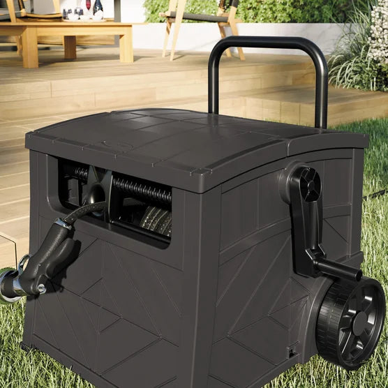 Suncast Smart Tube Hose Hideaway with Brass Connections