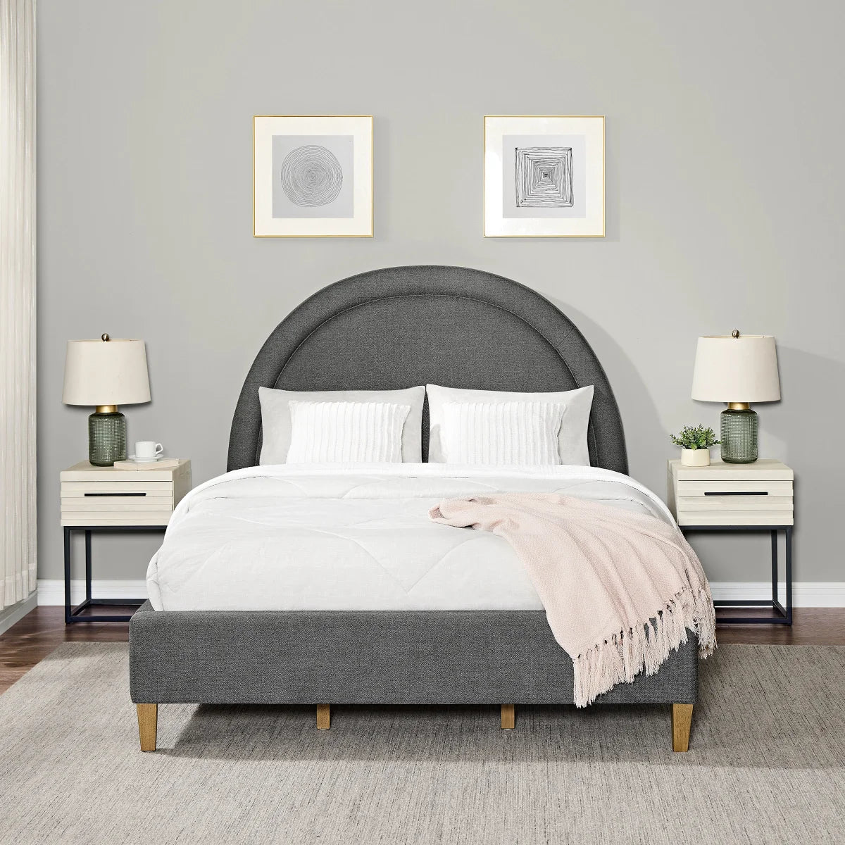 Thomasville Upholstered Platform Queen Bed