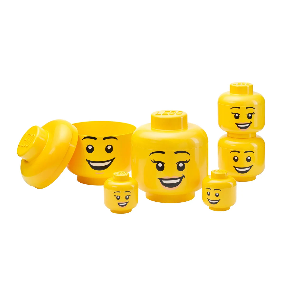 LEGO Storage Head Set, 6-pieces