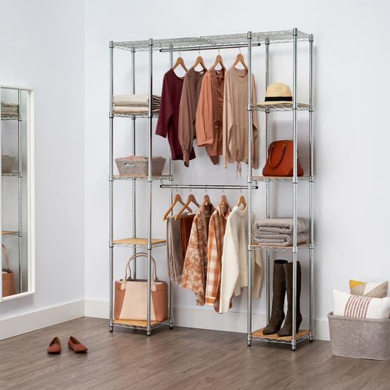 Trinity Expandable Closet Organizer (Chrome)
