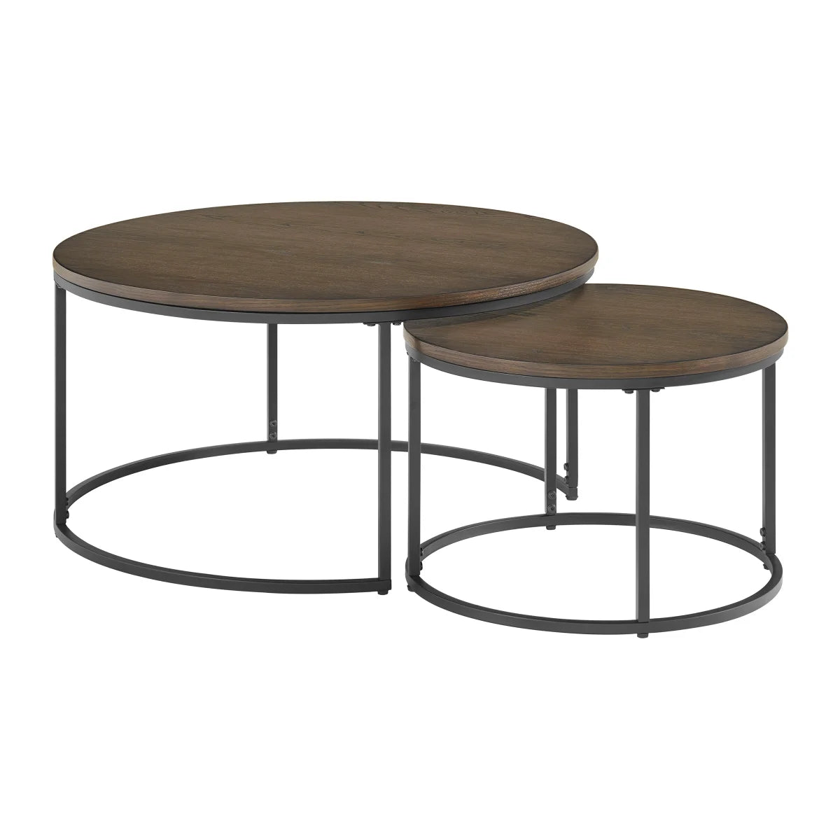 Bayside Furnishings 2-piece Nesting Table Set, 80 cm (31.5 in.) and 52 cm (20.5 in.)