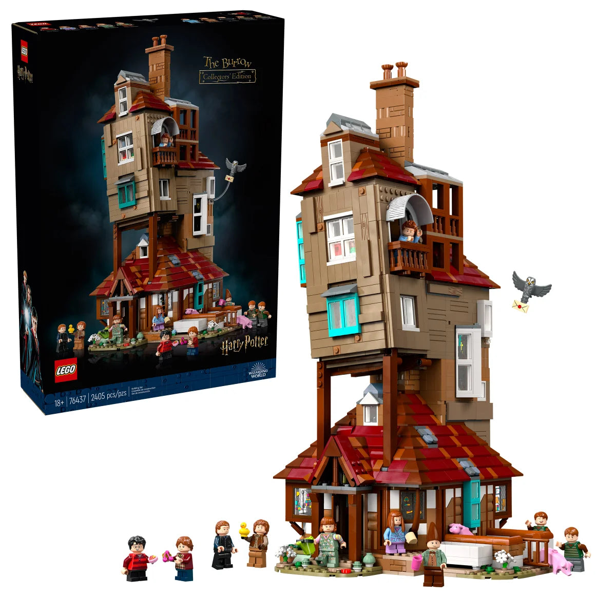 LEGO Harry Potter The Burrow – Collectors’ Edition, Weasley House Building Set 76437