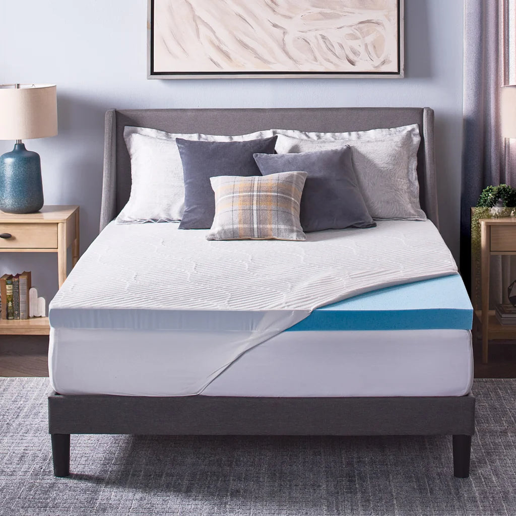 Novaform ComfortLuxe Plus Gel Memory Foam 3-inch Mattress Topper (KING)