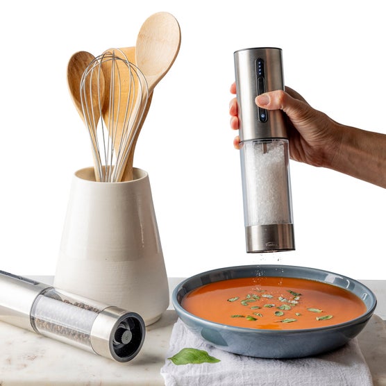 Trudeau OneTouch Electric Salt and Pepper Mills