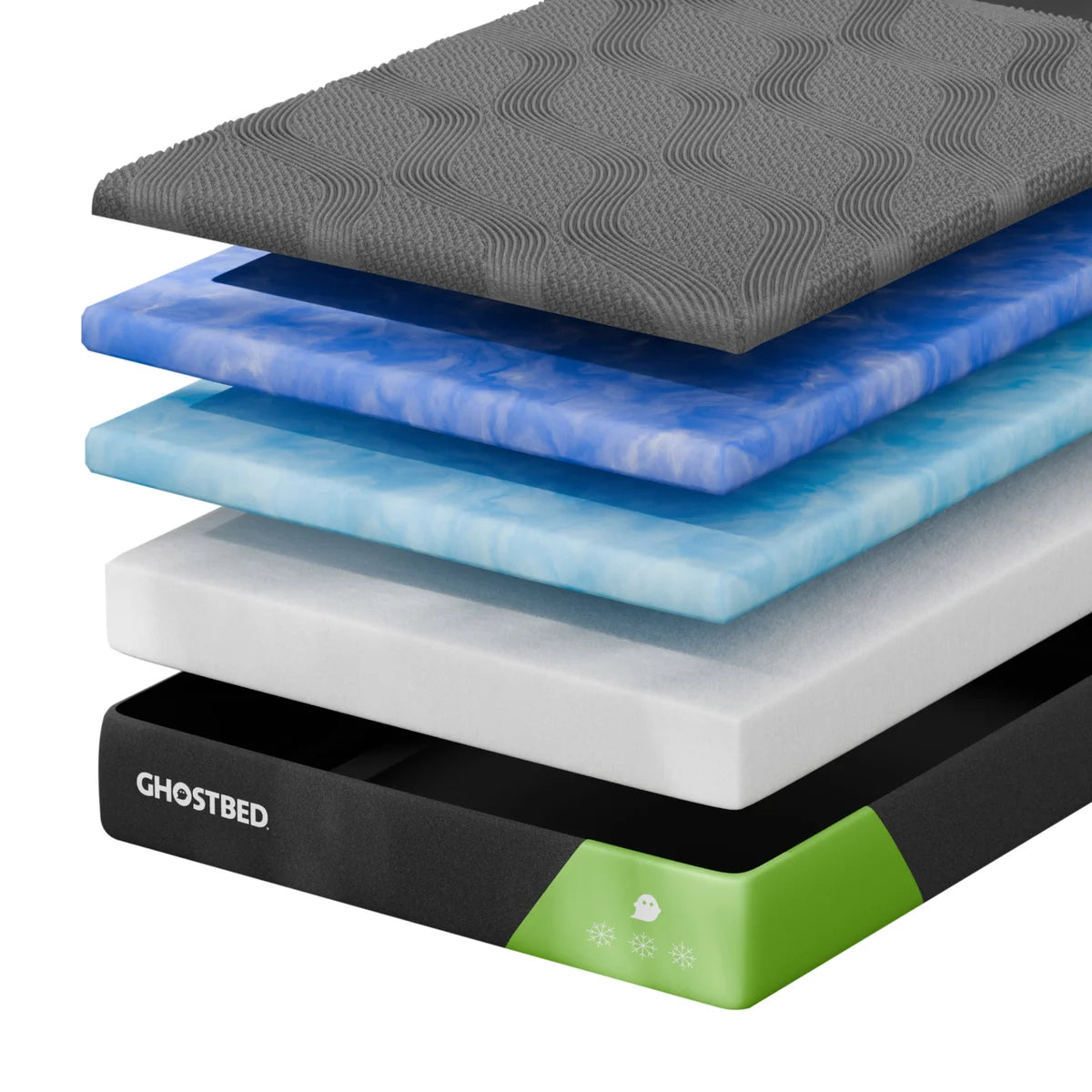 GhostBed Majestic 35.6 cm (14 in.) Mattress with Cooling Gel Memory Foam Queen